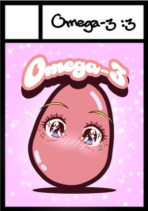 Omega-3 circle cut